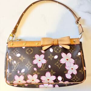Louis Vuitton X Takashi Murakami Monogram Cherry Blossom Pochette